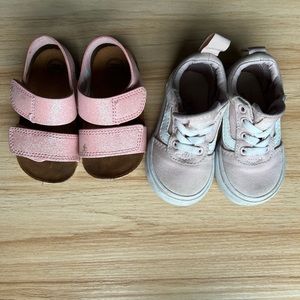 Size 4 vans and sandals girls